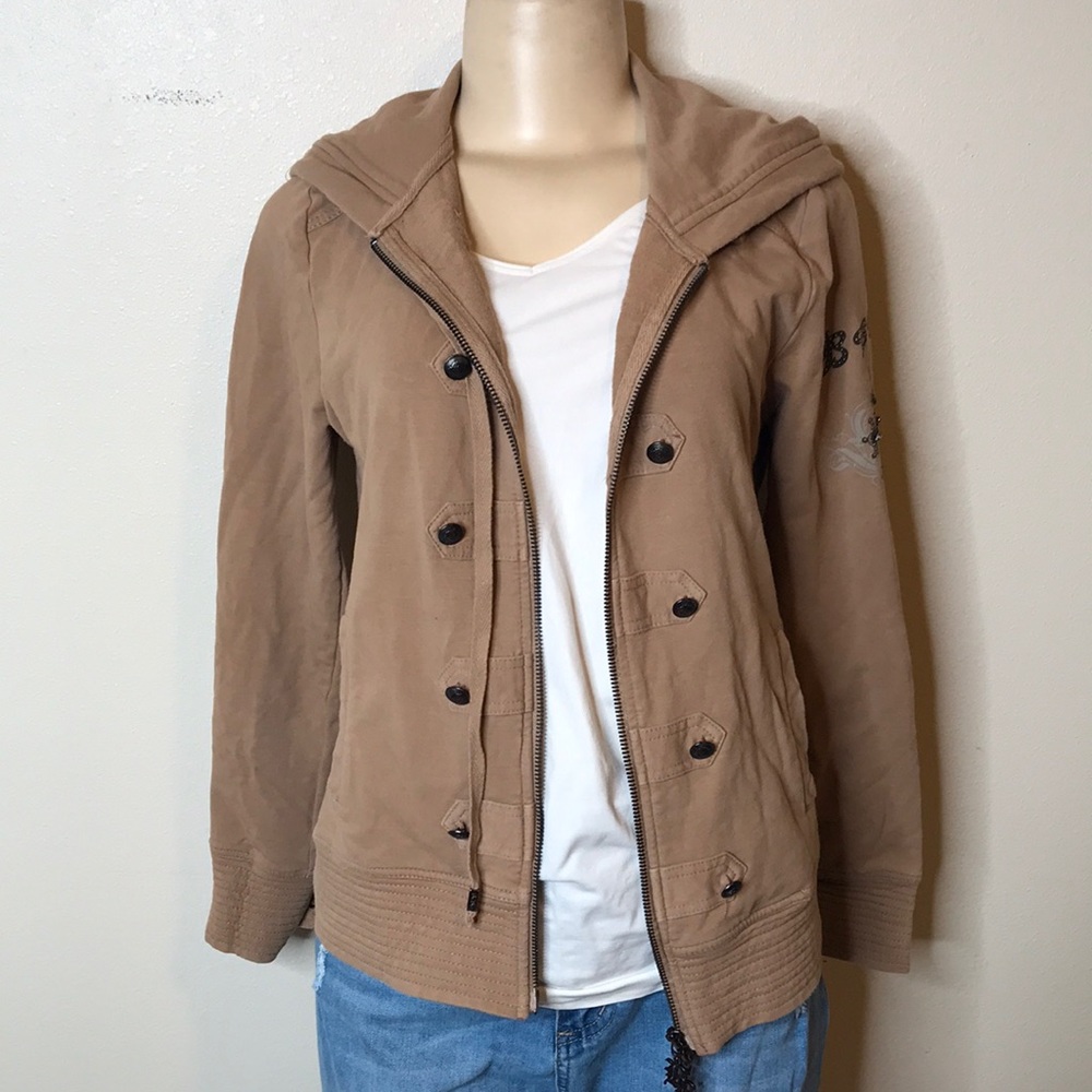 BCBG CROSS SWEATER MED